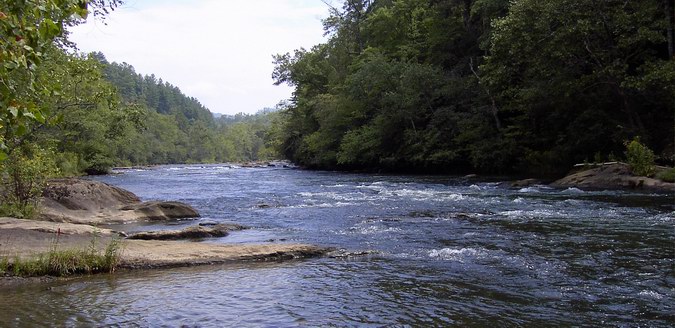 Hiawassee up stream