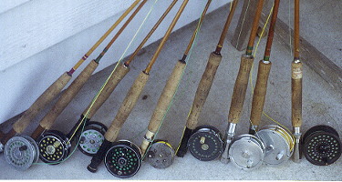 Antique Vintage 2 Japanese Bamboo Fishing Rods, Fly Fishing and